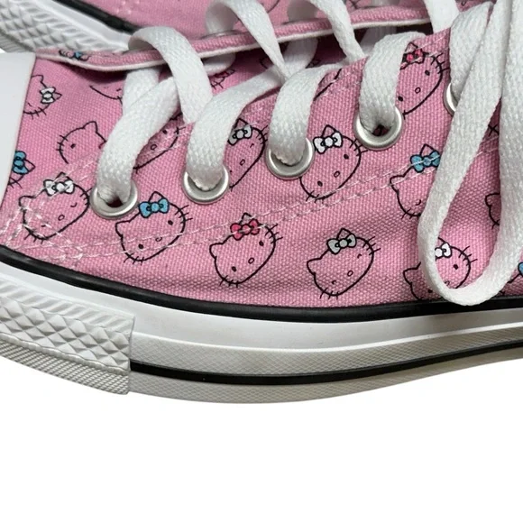 Converse Hello Kitty x Chuck Taylor All Star Ox 'Pink Kitty Pattern Low Tops 9.5 - Picture 9 of 15